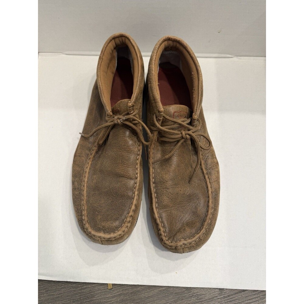 Twisted X Men's Chukka Driving Mocs, Brown Leather Size 13M
